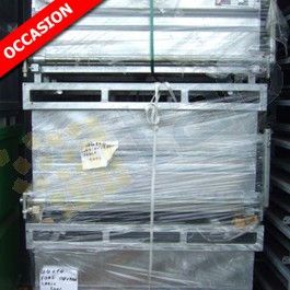 Contenedor con fondo abatible 500 litros galvanizado de ocasión