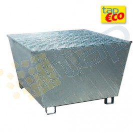 Cubeta colectora galvanizada para 1 GRG/IBC con enrejado Wireline®