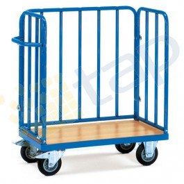 Carro para paquetes con plataforma y 3 adrales, 850x500x1055 mm