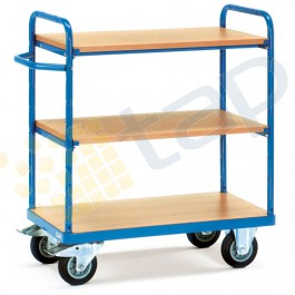 Carro alto adrales abiertos, 3 plataformas, altura 1100 mm