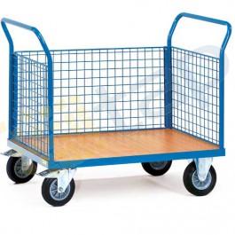 Carro multiusos de enrejado metálico 3 adrales 1000x700 mm