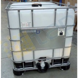 Contenedor GRG/IBC sobre paleta de plástico