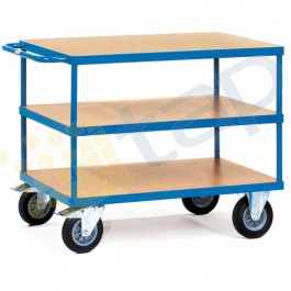 Mesa de servicio flexible 3 plataformas 500 kg 1000x700 mm
