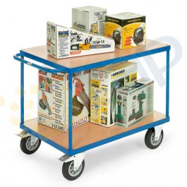 Mesa de servicio flexible 2 plataformas 500 kg 1200x800 mm