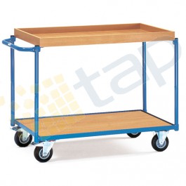 Mesa de servicio flexible 2 plataformas 850x500 mm