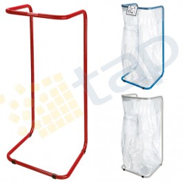 Soporte para bolsas de basura azul para bolsas 400 litros