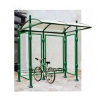 Estructura cubierta para bicicletas - 2 elementos de chapa lateral