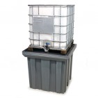 Cubeta colectora de PEAD para 1 GRG/IBC con enrejado de PEAD