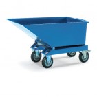 Mini volquete basculante de acero 800 L