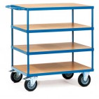 Mesa de servicio flexible 4 plataformas 500 kg 1000x700 mm