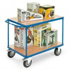 Mesa de servicio flexible 2 plataformas 500 kg 1000x700 mm
